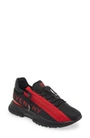 Givenchy Men's Spectre Side-zip Logo Runner Sneakers In Black/red