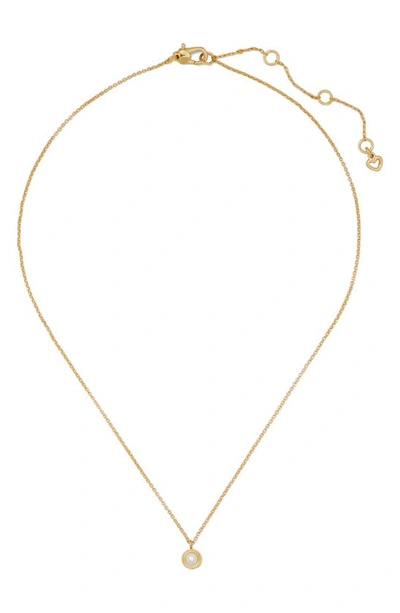 Kate Spade Women's Goldtone & Imitation Pearl Pendant Necklace