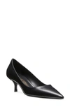 Stuart Weitzman Stuart Kitten Pump In Black