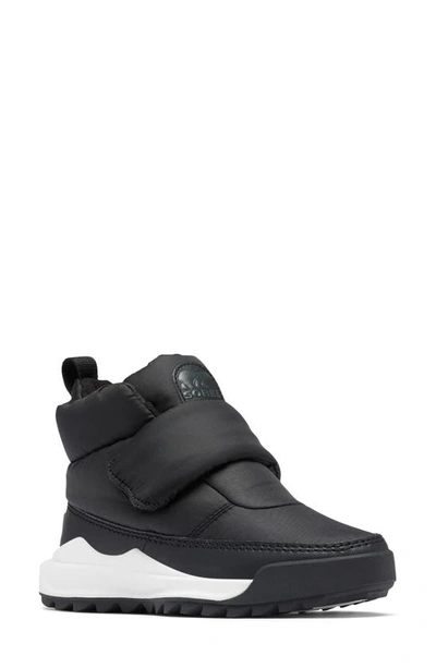 Sorel Ona Rmx Puffy Grip Weather Boots In Black Sea Salt
