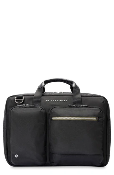 Briggs & Riley Hta Medium Expandable Briefcase In Black