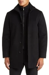 Cardinal Of Canada Mont Royal Insulated Wool & Cashmere Jacket With Bib In Black
