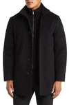 Cardinal Of Canada Men's Mont Royal Wool & Cashmere Car Coat In Black