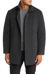 Cardinal Of Canada Mont Royal Insulated Wool & Cashmere Jacket With Bib In Charcoal