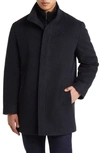 Cardinal Of Canada Mont Royal Insulated Wool & Cashmere Jacket With Bib In Navy Melange