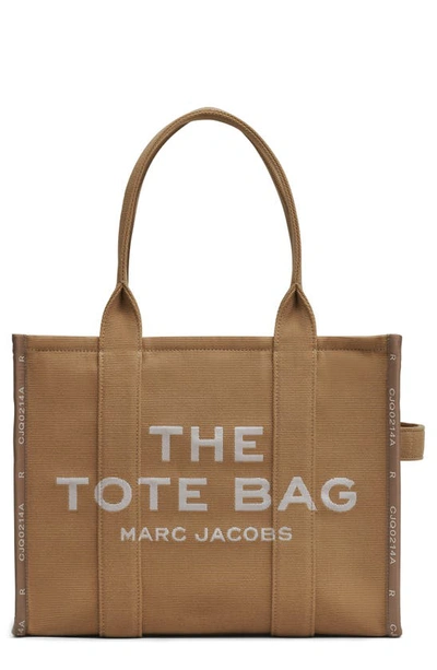 Marc Jacobs The Jacquard Large Tote Bag In Camel