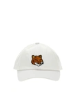 Maison Kitsuné Maison Kitsune White Cotton Baseball Cap