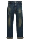 Balmain Vintage Logo-patch Straight-leg Jeans