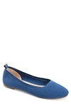 Journee Collection Journee Women's Maryann Medium And Wide Width Dress Flats In Blue