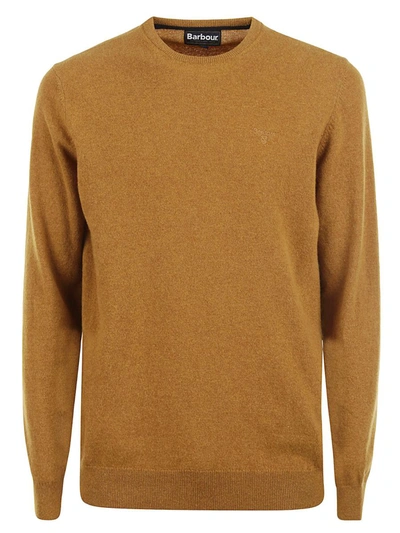 Barbour Crew-neck Wool Sweater In Orange