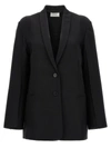 The Row Cowal Wool-mohair Blazer Jacket In Black