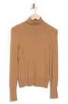 L Agence Floral Turtleneck Sweater In Chestnut