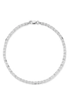 Yield Of Men Silver 3mm Mariner Link Chain Bracelet In Silver