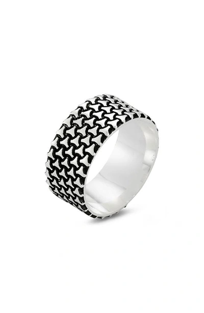 Yield Of Men Sterling Silver Band Ring 3