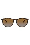Ray Ban Rb4274 Sunglasses Gold Frame Brown Lenses 53-18 In Brown/ Grey Polar