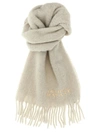 Isabel Marant Firny Logo-embroidered Scarf In Beige