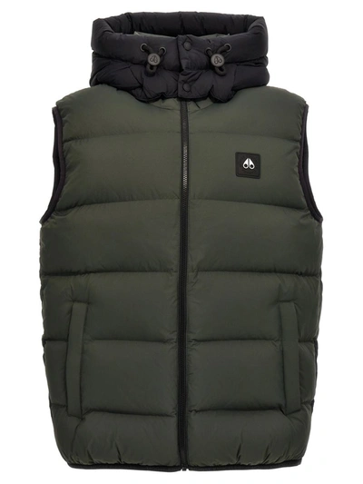 Moose Knuckles Sycamore Vest In Green