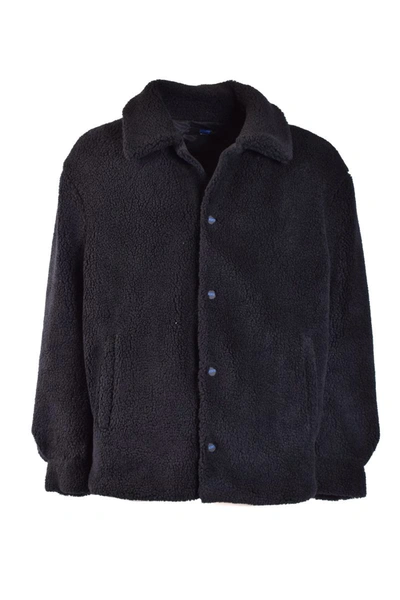 Kiton Vest Jacket With Snap Button Closure In Soft Eco Bear. Gro Trims And Matching Inner Lining In Sky