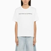 Victoria Beckham White T-shirt With Slogan Lettering On The Front In White