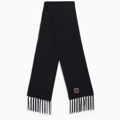 Destin Scarf With Fringes In Blue