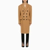 Dsquared2 Dsquared Camel Wool Blend Oversize Deana Coat In Beige