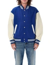 Diesel L-franz Colour-block Bomber Jacket In Blue