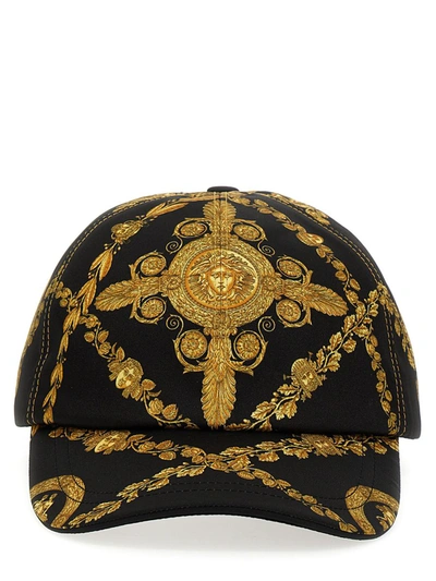 Versace Medusa-print Baseball Cap In Black