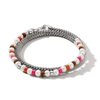 John Hardy Colorblock Pearl Wrap Bracelet In Silver