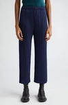 ISSEY MIYAKE MONTHLY COLORS AUGUST PLEATED ANKLE PANTS