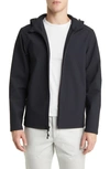 Mizzen + Main Stinger Water Resistant Hooded Jacket In Black