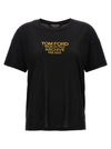 TOM FORD LOGO PRINT T-SHIRT BLACK