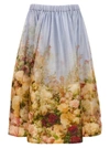 Zimmermann Rosy Garden Printed Midi Skirt