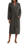 Barefoot Dreams Cozychic Shawl-collar Robe In Carbon