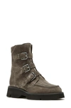 La Canadienne Benwin Suede Bootie In Charcoal Suede