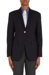 Thom Browne 4-bar Single-breasted Wool Blazer In Dark Blue