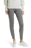 Eileen Fisher High Waist Ankle Leggings In Ash