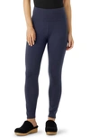 Eileen Fisher High Waist Ankle Leggings In Nocturne