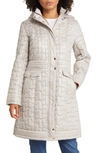 VIA SPIGA QUILTED HOODED COAT