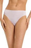 Hanro Cotton Seamless Midi Briefs In Lupine Love