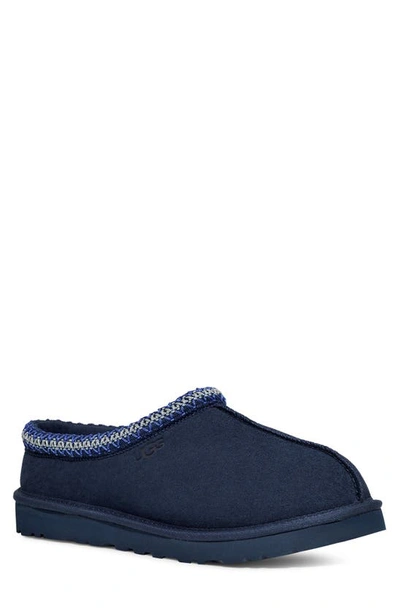 Ugg Men's Tasman Shearling Suede Mule Slipper In Deep Ocean