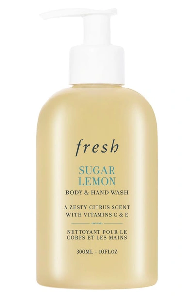 FRESH SUGAR LEMON BODY & HAND WASH, 10 OZ