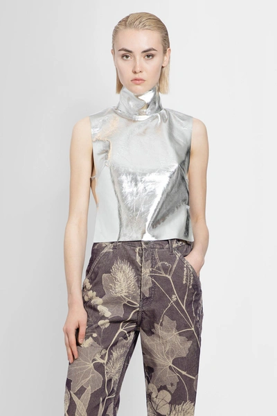 Dries Van Noten Woman Silver Tops