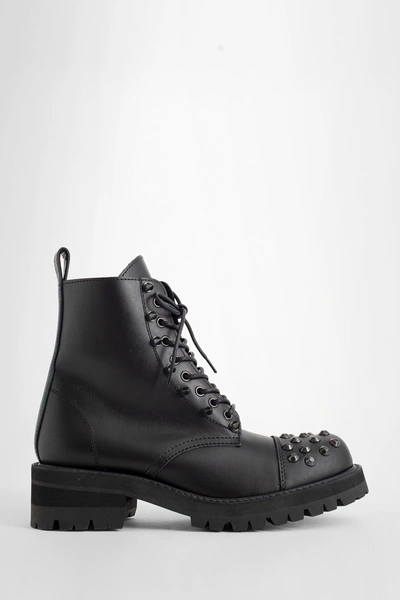 Junya Watanabe 50mm Stud-embellished Leather Ankle Boots In Black