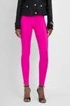 Versace La Greca Printed Waistband Leggings In Pink