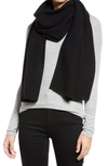 Nordstrom Recycled Cashmere Scarf In Black Rock