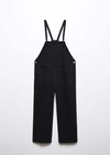 Mango Maternity Denim Dungarees Black Denim In Black Denim