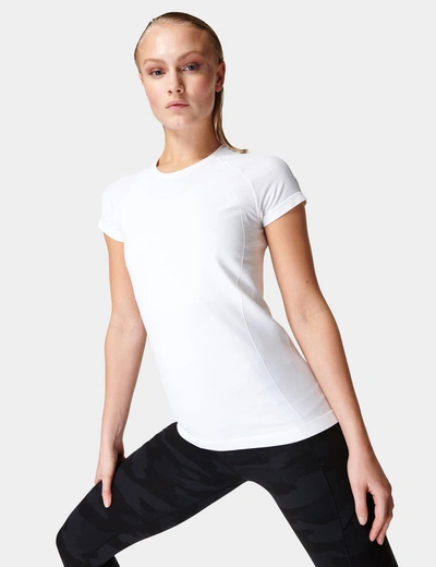 Sweaty Betty Athlete Seamless Gym T-shirt In White