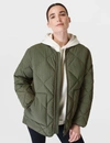 Sweaty Betty On The Move Quilted Jacket In Green