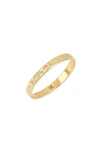 BONY LEVY BLG 14K GOLD TEXTURED STACKABLE RING