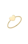 Bony Levy Blg 14k Gold Heart Stackable Ring In 14k Yellow Gold